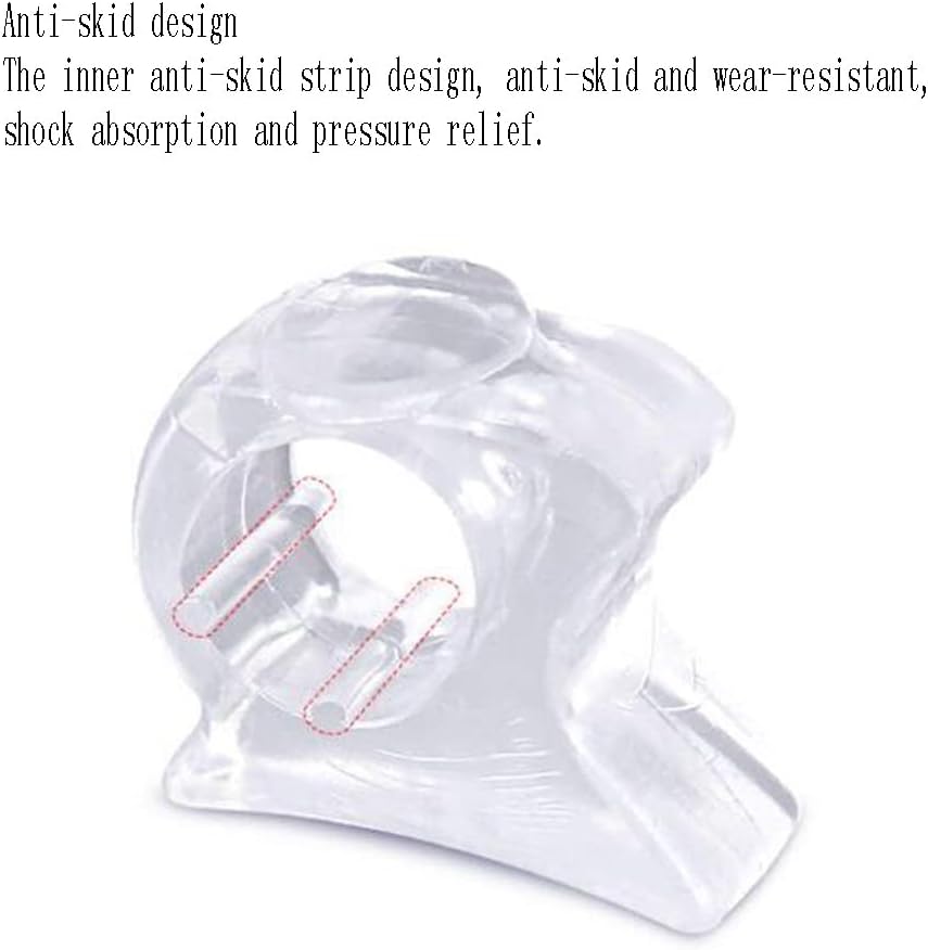 DEAVER Toe Separator, Thumb Valgus Corrector,Silicone Soft Gentle Clear Gel Separators,Anti-Wear for Men Women Overlapping Toes Bunions Alignment Corrector
