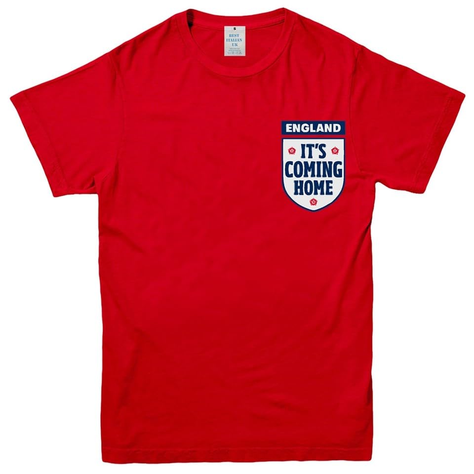 England Tshirt Tee Top World Cup 2026 Football It's Coming Home Mens Kids Unisex Red