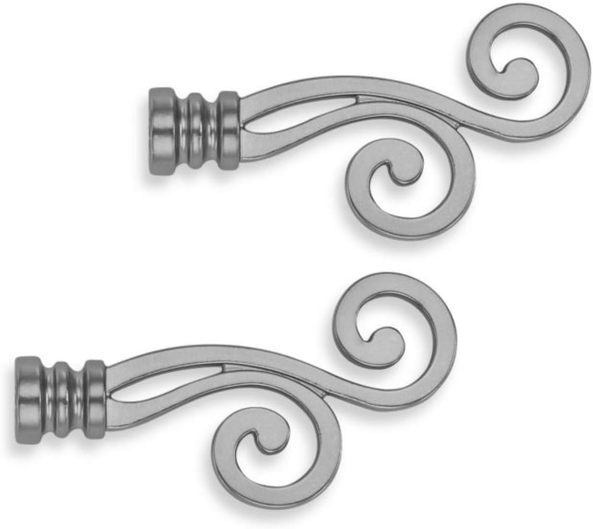 Finials Cambria Classic Complete Lariat in Brushed Nickel