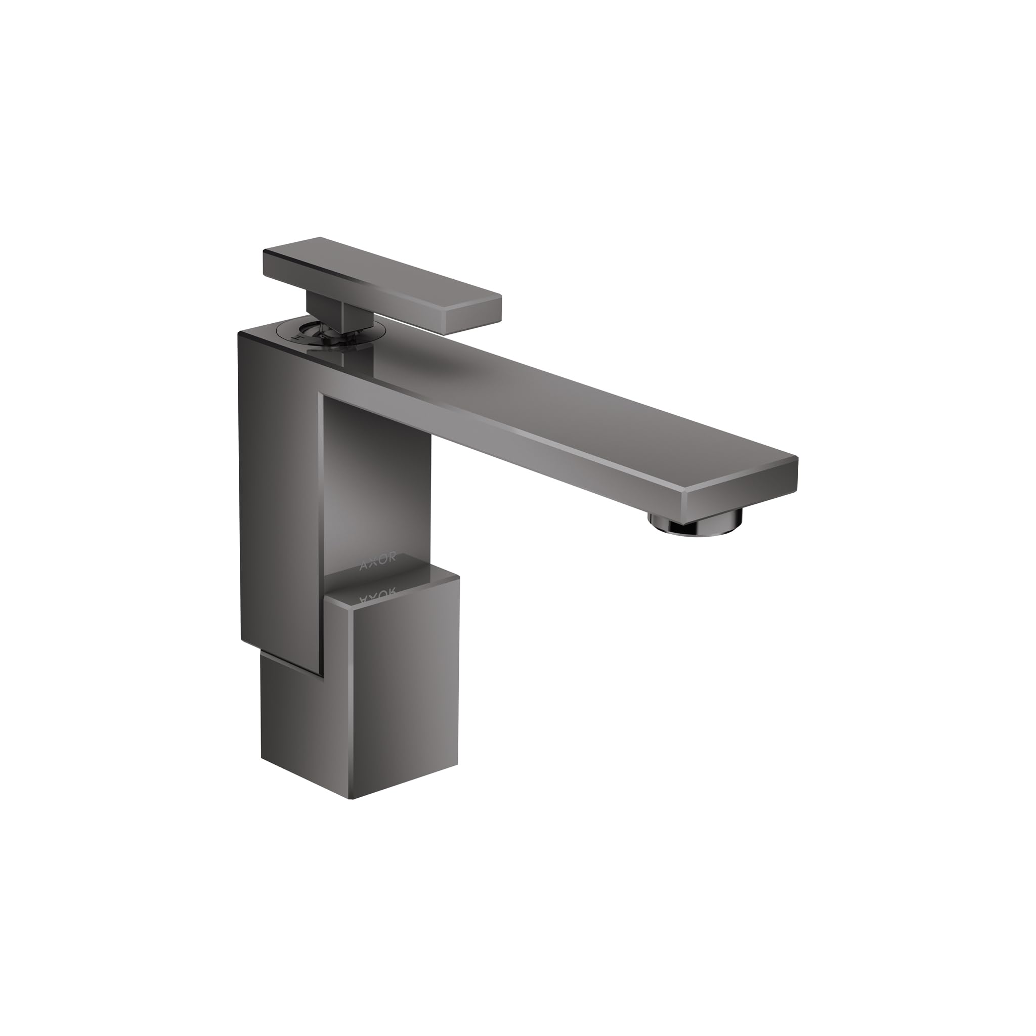 AXOR Edge Avantgarde 1-Handle 1-Hole 7-inch Tall Bathroom Sink Faucet in Polished Black Chrome 46010331