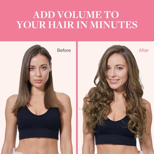 Image of GOO GOO Clip in Hair Extensions Real Human Hair, Remy Human Hair Extensions Clip ins for Women, Natural Human Hair, 16inch 150g 9Pcs, 5 Light Ash Brown