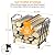Yengoth Firewood Rack, Foldable Firewood Holder, Firewood Storage Rack for Indoor Outdoor Log Organization and Storage