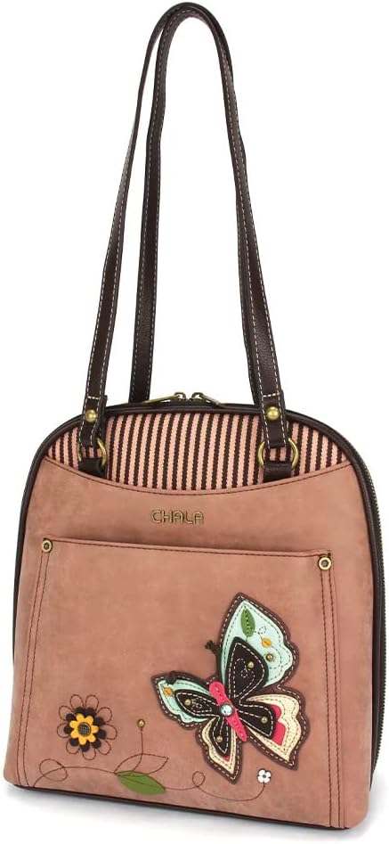 CHALA Convertible Mini Backpack Purse (Butterfly)
