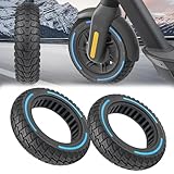 2 Stück Vollgummireifen für Ninebot G30/G30d/G30e/G30lp/G30 Max 10x2.5 Zoll Ersatzreifen 60/70-6.5 E Scooter Solid Reifen E Scooter Reifen 10 Zoll