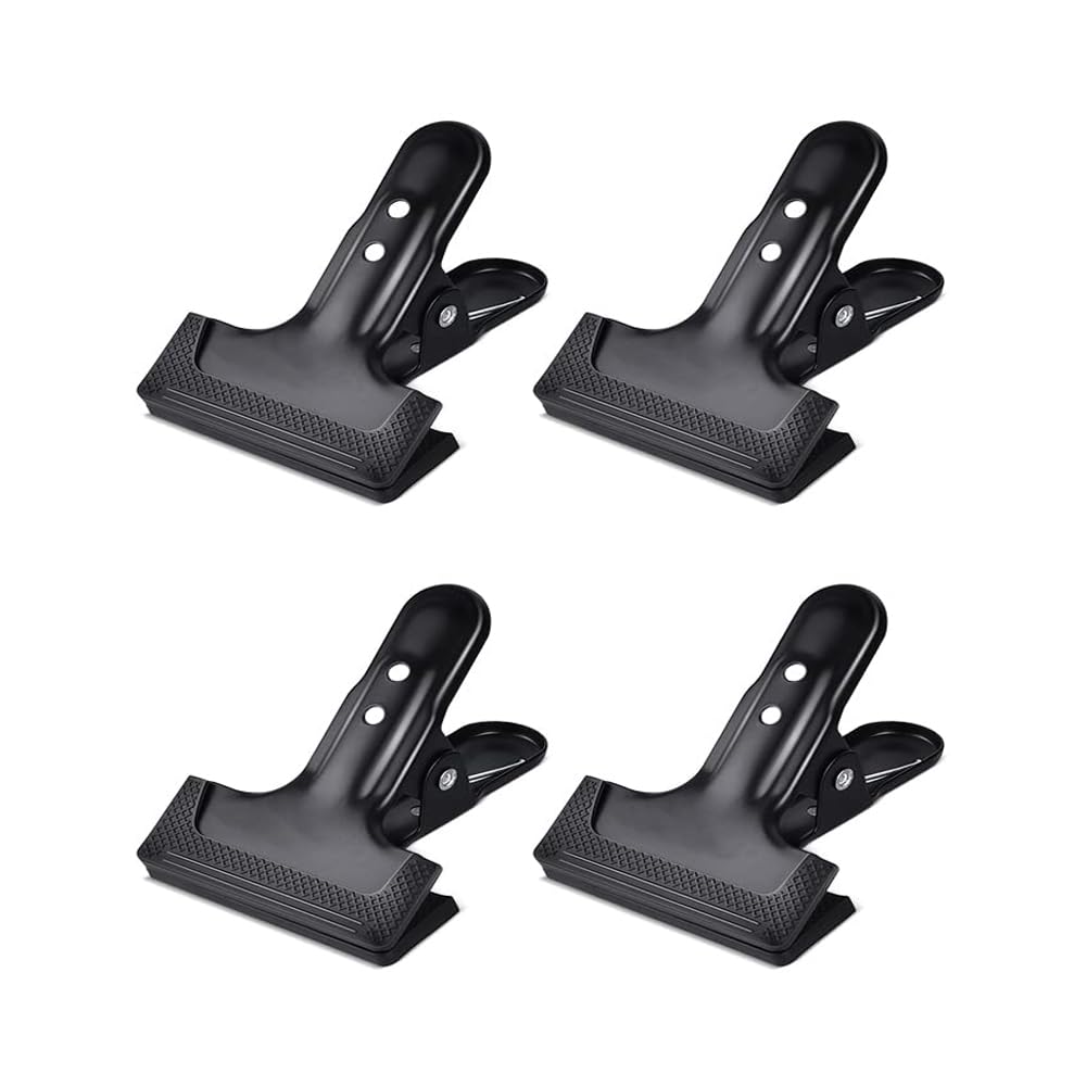 KAGYOKU Backdrop Spring Clamps - 4 Pack of 4" Heavy Duty Clips for Photography Background Stands, Woodworking & Home Improvement Projects