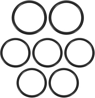 ERINGOGO Black Rings 7Pcs Crystal Singing Bowl Silicon Rubber O- ring for Singing Bowls Standing Black Washers