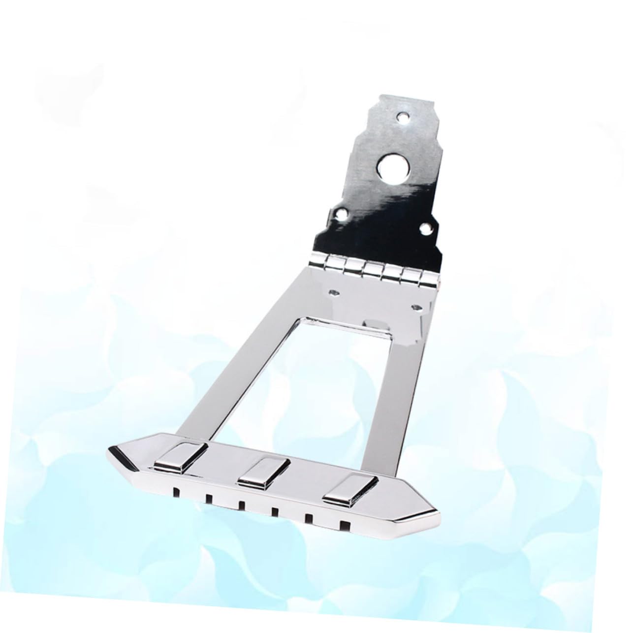 GALPADA 6 Corde Cordiera per Chitarra Jazz in Metallo Argento Corde Forma Quadrata Ricambio Resistente con Viti Incluse Adatta per Jazz Archtop Guitar