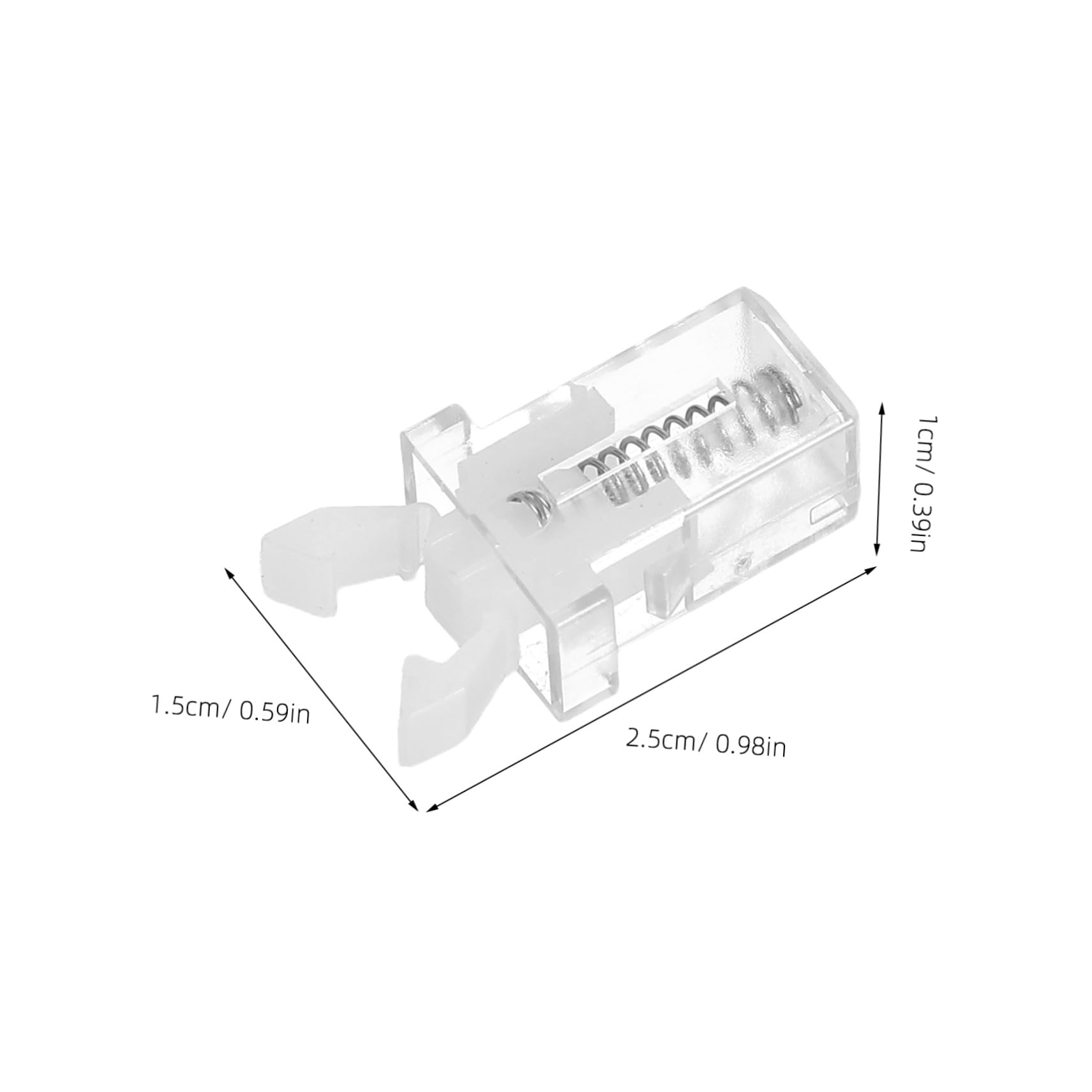 Zerodeko 20pcs Press Lock Buckle Stylish and Portable Lid Lock for Trash Can Glasses Box and Toothpick Box Convenient Spring Latch for Versatile Use Home and Automotive Applications