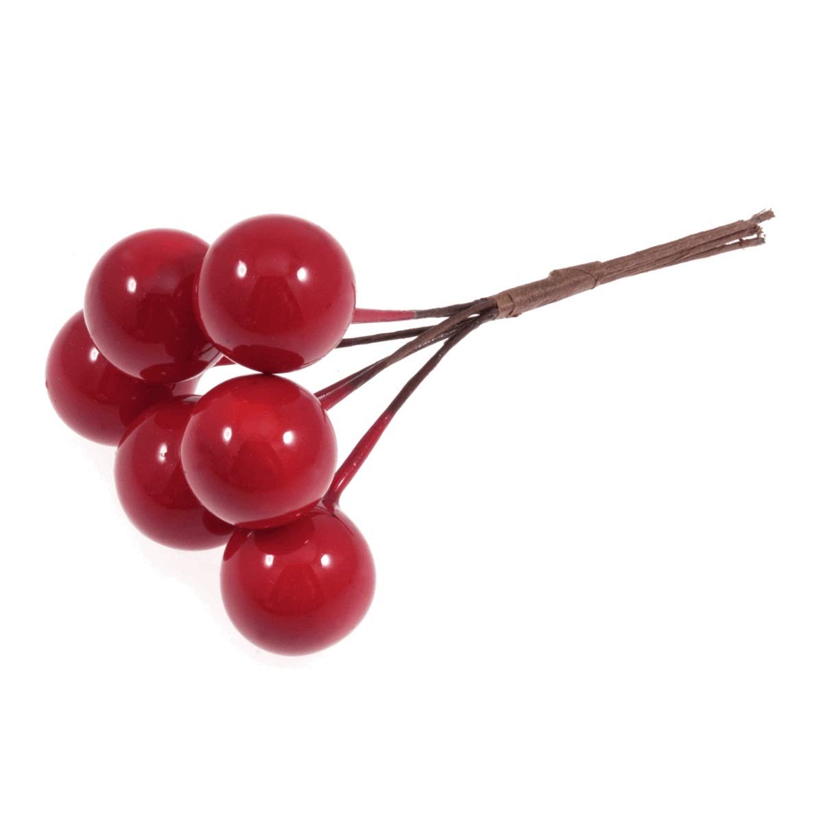 FloristryWarehouse Berries 15mm Red on Wire Artificial x 36