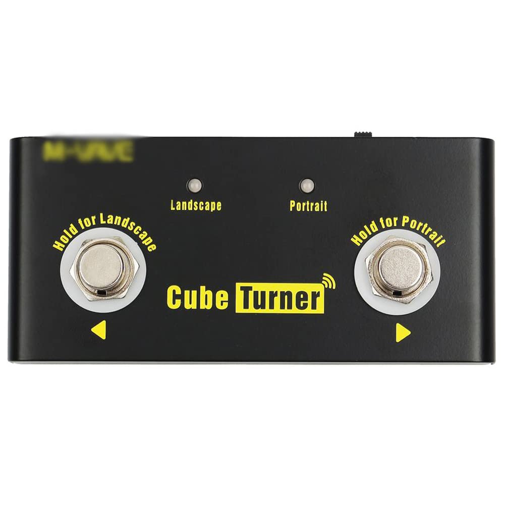 HYQNG Cube Turner, volteador de páginas inalámbrico, volteador de Hojas de música Recargable a Pedal para Pasar páginas, Compatible con iOS/Android