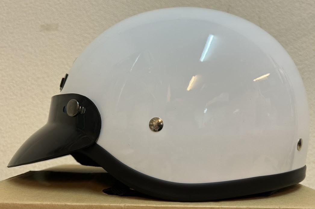米国直輸入 CYBER ホワイト ハーフヘルメット Sサイズ