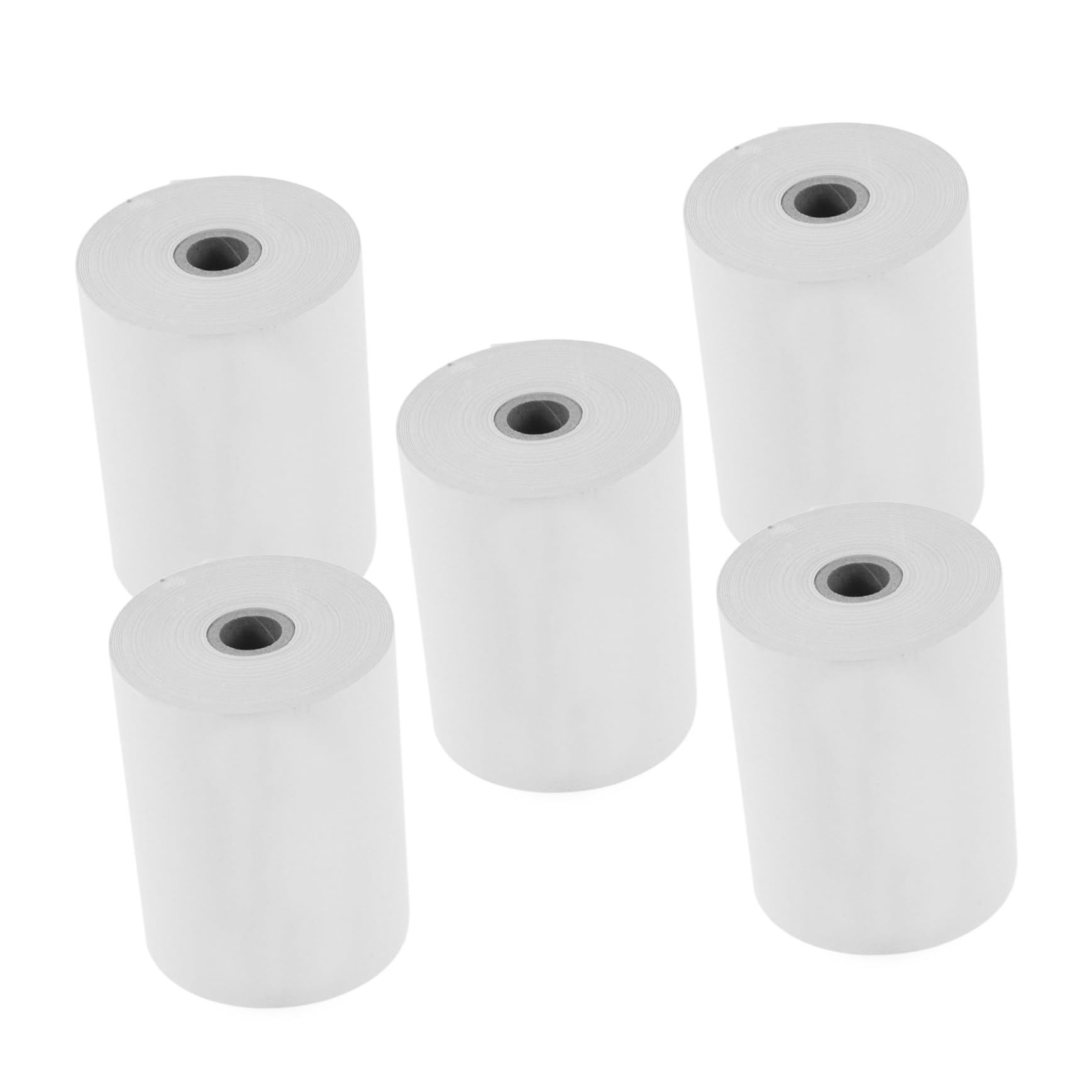 BCOATH 5 Rolls of Thermal Receipt Paper Compatible with POS Cash Registers Copy Receipt Paper for Hospital and Business Use Thermal Printing Paper Rolls