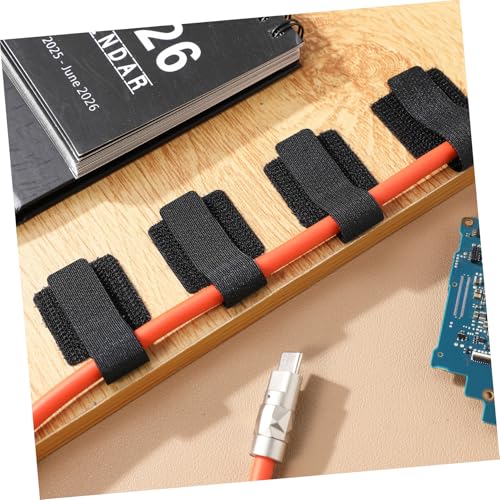 Homoyoyo Cable Management Ties 40 Pcs Wire Straps Adhesive Wire Organizer for Under Desk Cord Management Straps miniatura 6