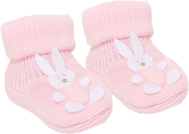 Baby Booties Baby Boys Girls Bunny Booties Soft Bootees 0-3 Months S425