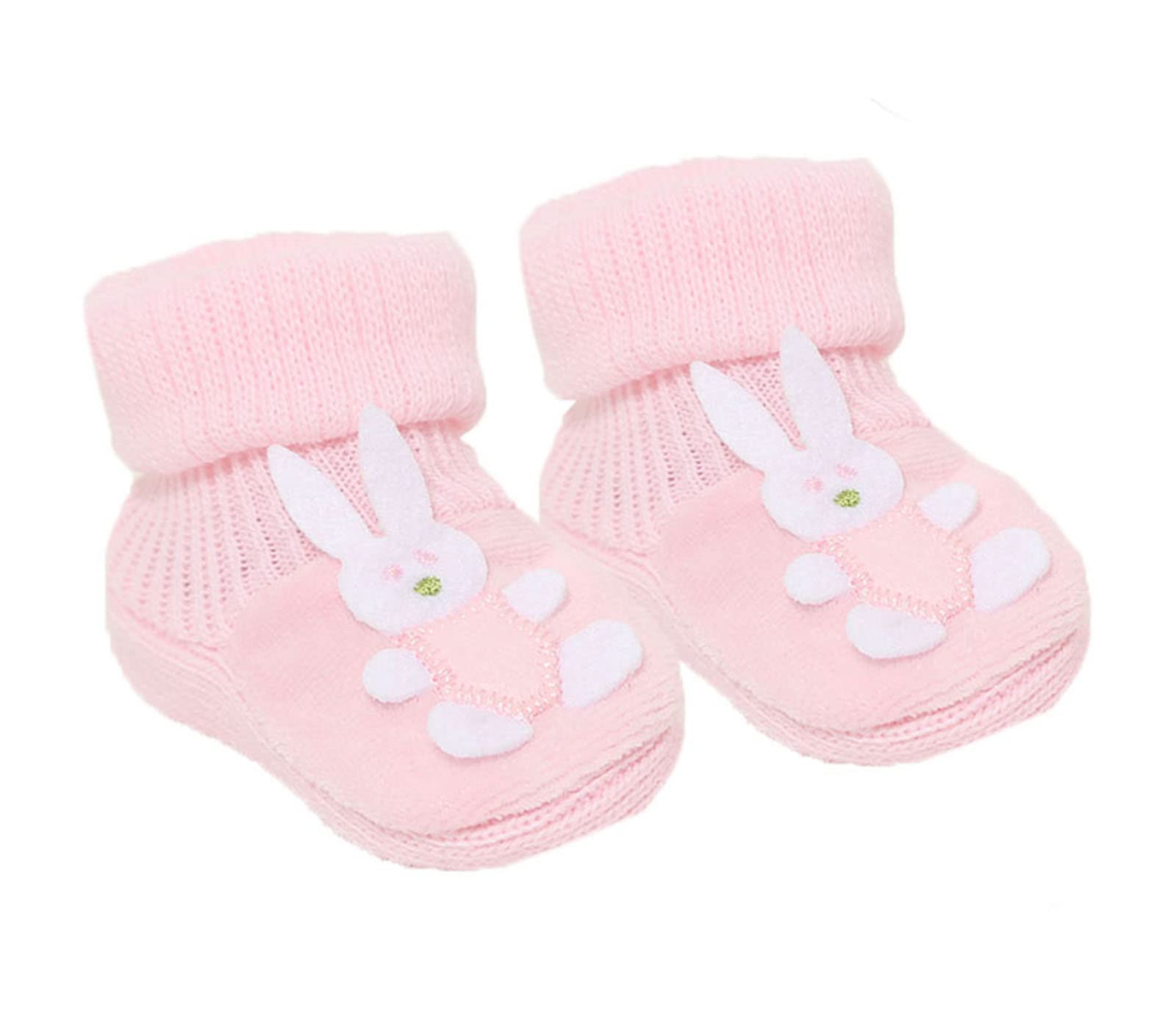 Soft TouchBaby Booties Baby Boys Girls Bunny Booties Soft Bootees 0-3 Months S425