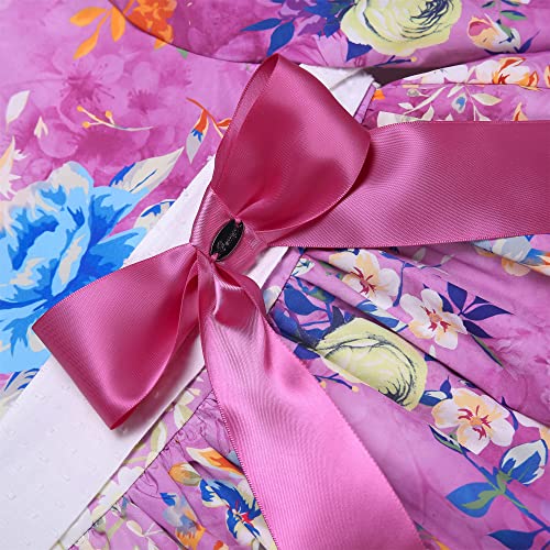 Robe vintage pour filles avec volants chic pour fêtes et grandes occasions - 4