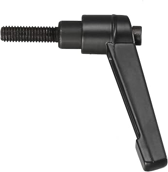 uxcell M6 x 20mm Handle Adjustable Clamping Lever Thread Push Button Ratchet Male Threaded Stud Knobs Locking Rotating Screw Handles Quick Release Bolt Black 3pcs
