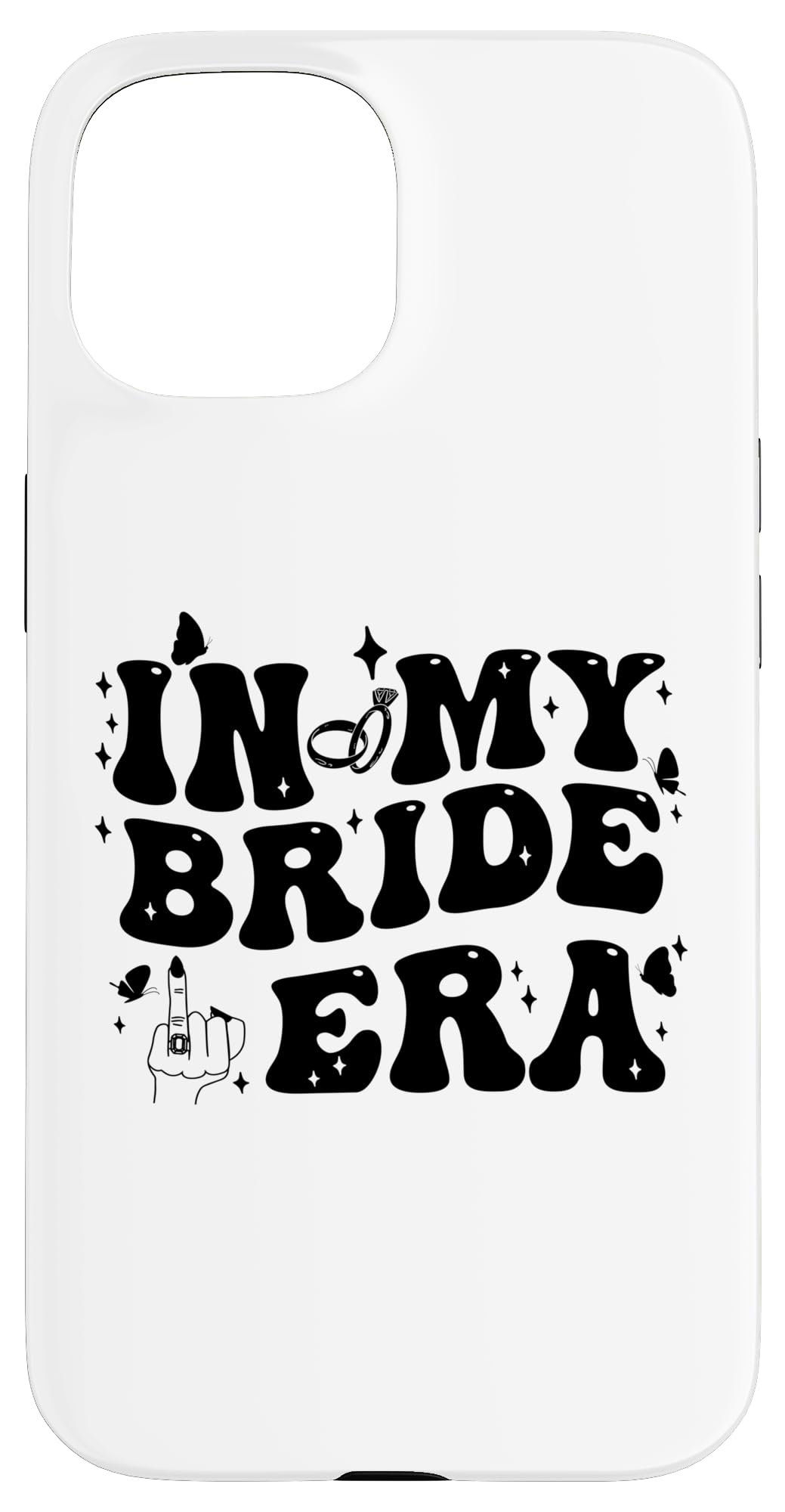 In My Bride Era Groovy Bride Bachelorette Party Bridesmaid Case for iPhone 15