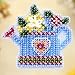 Flower Showers Beaded Counted Cross Stitch Ornament Kit Mill Hill 2005 Spring Bouquet MHSB87