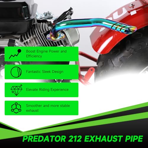 Xikoby XK-EP01-RW Mini Bike Exhaust Pipe Header Kit Compatible thumb #1