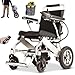 Produktbild UPIKIT Elektrorollstuhl 2024, Faltbar, Ferngesteuert, Intelligente Elektromagnetische Bremse, Akkulaufzeit 2030 Km, 150 Kg Tragfähigkeit, 20A, Aluminiumrahmen, Moderner, Futuristischer Stil