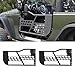 Garvee Off Road Tubular Half Doors for Wrangler TJ 1997-2006 - Set of 2 Tube Half Doors with Side View Mirrors