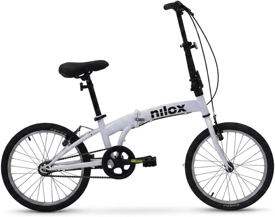 Nilox, Bike X0, Bici Pieghevole, Facile da Trasportare, Design Moderno, con Telaio Opaco in Acciaio, Bicicletta Leggera, 12 kg di Peso, con Cerchi in Alluminio da 20