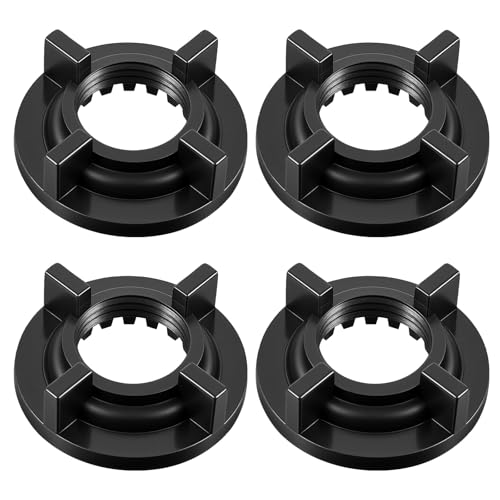 Ymapinc PP Plastic Sink Faucet Nut, 4PCS 3/4'IPS Faucet Mounting Lock Nut, Replacement Parts for Bathroom Sink Faucets Parts, Kitchen Faucets Replacement Part