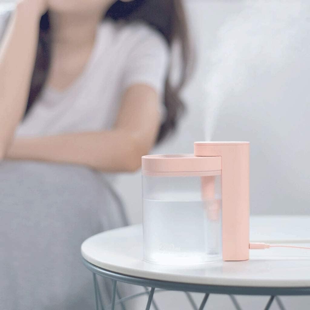 Humidifiers Portable Mini USB Humidifier, 260ml Ultrasonic Cold Fog Station Personal Air Humidifier, Water Spray, Silent, Automatic Shutdown, Adjustable Spray Mode, Suitable For Travel And Fami