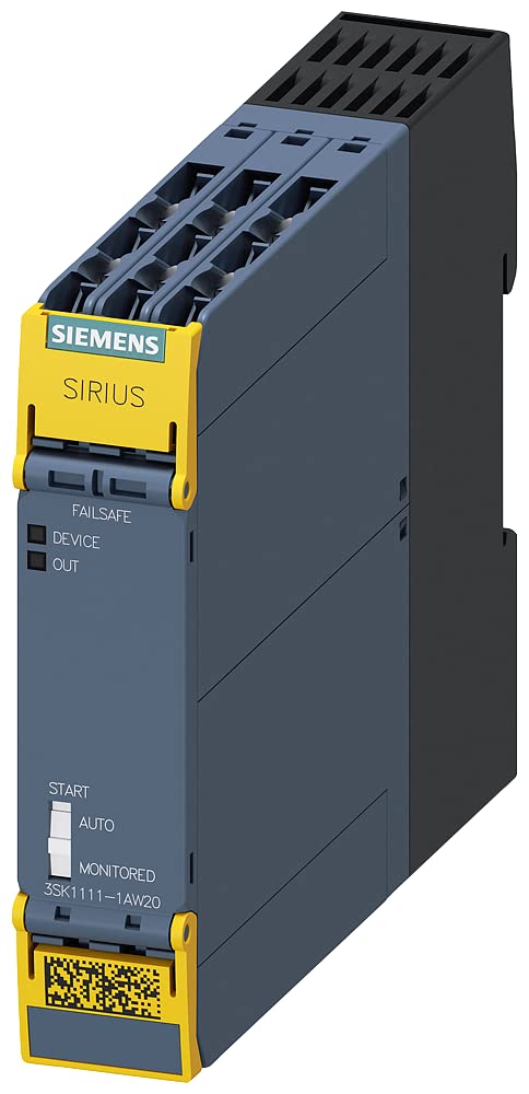 Siemens 3SK1111-1AW20 Sirius Safety Relay Standard Series Device Relay Enabling Circuits 3 No Contacts + Relay Signaling Circuit 1 Nc Contact US = 110-240 V DC/AC 50/60 Hz Screw Terminal
