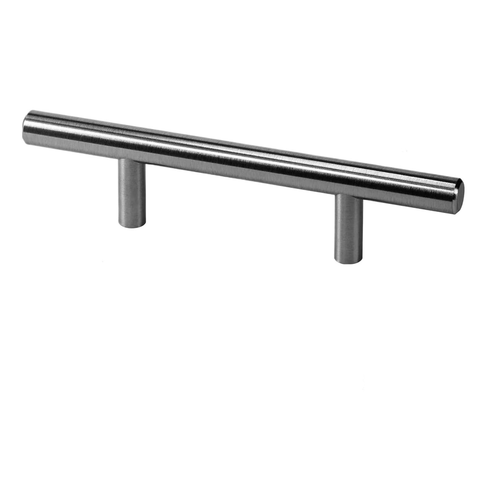 XFHtyCJ 1-10pcs Brushed Stainless Steel Bar Cabinet Pull Handles(128mm,10pcs)