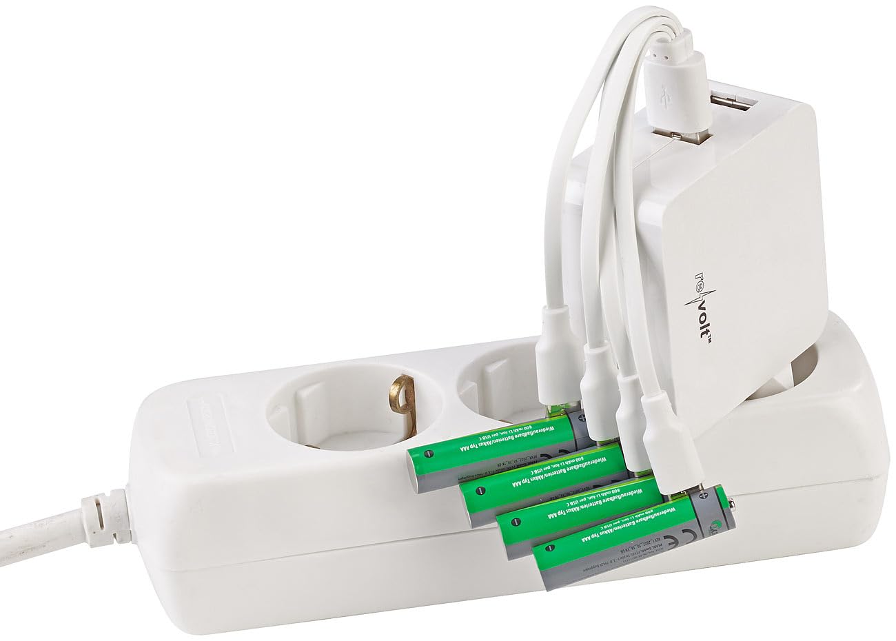 tka Köbele Akkutechnik Set batterie: Set da 8 batterie Ricaricabili, Alta capacità, 8X AA con 3.000 mWh (USB-C, Batteria USB-C ad Alta capacità, RC)