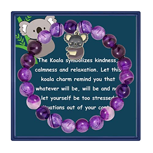 Image of PARTNER Koala Lover Gift Koala Spirit Animal Gift Koala Bracelet Koala Charm Jewelry Inspiration Gift for Friend