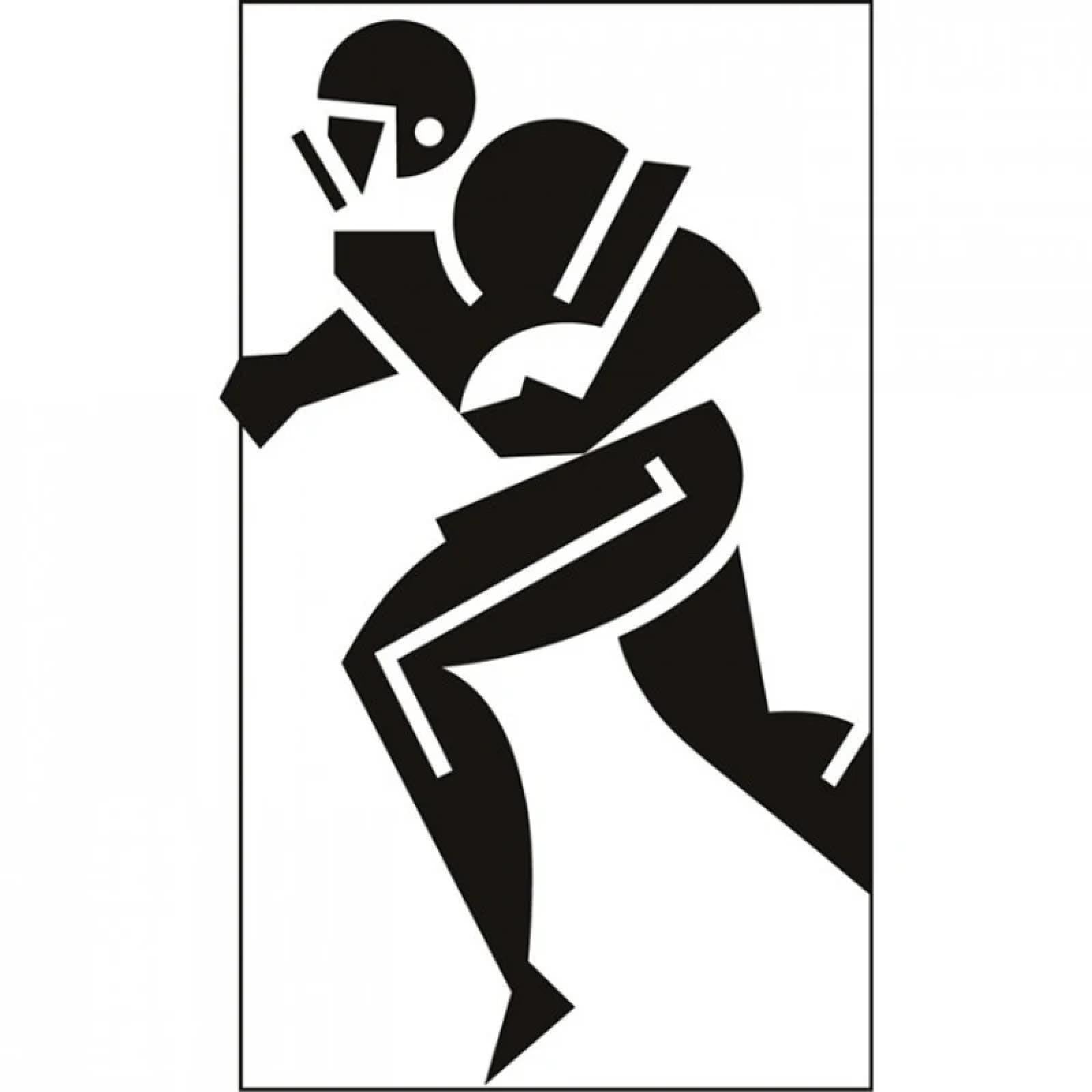Zealplant Boys Black /Athlete Wall Art Sticker Decorative Wall Sticker 'S Bedroom Sports Sticker Wallpaper Mural
