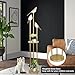 Gold Floor Lamps for Living Room, Modern Floor Lamp with Shelves, Mid Century Standing Lamp with 3 Adjustable LED Bird Lights, Corner Tall Lamp with Table, Brass Stand up Lamp for Bedroom Kids Room