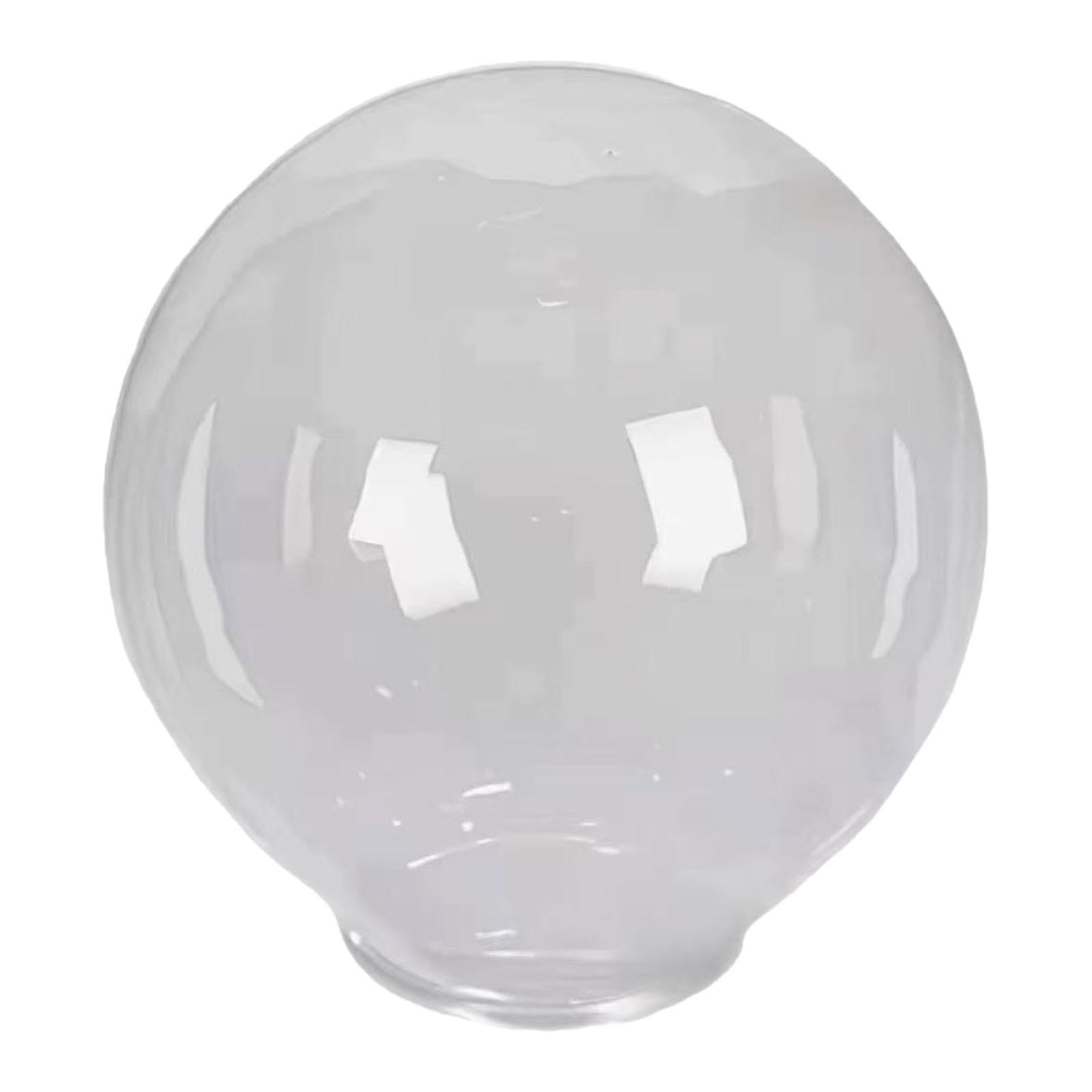 Dualoai Clear Acrylic Globe Light Cover, Weatherproof Lamp Globe Shade, Round Sphere Light Cover for Chandelier Pendant Light Replacement, Diameter 30cm
