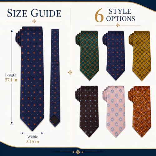 Image of WeiShang Neckties for Men, Classic Formal Tie