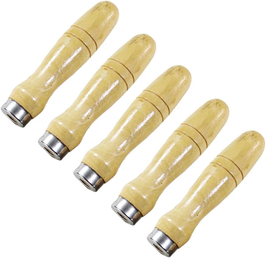 Handle Filetool Wooden Wood Cuuting Cutting Files Handles Craftwoodworking Grip Replacement Chainsaw Rasp Needle Half - (Color: As Shown 1)