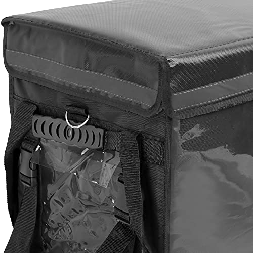 CityBAG - Zwarte isothermische rugzak 45x33x35 cm voor het bezorgen van voedselbestellingen op motor en fiets - Afbeelding 8