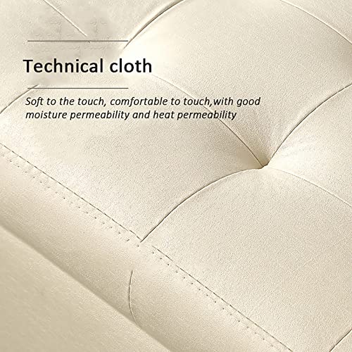 Reposapiés banco de almacenamiento rectangular 100 cm para sala de estar 6