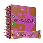 Ridiculous Vegan Protein Bar - Award Winning, Triple Chocolate Brownie, 9 Bars, 100% Plant Based & Palm Oil Free, High Protein - Protein Works