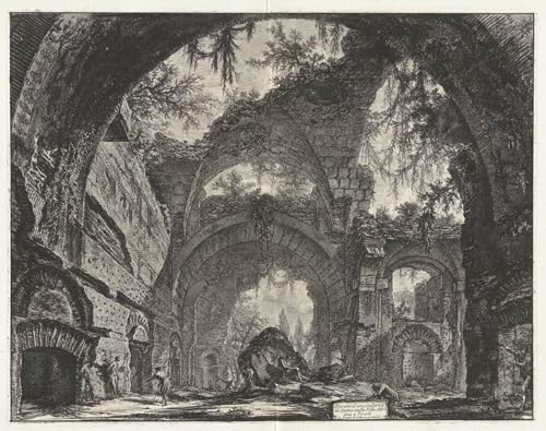 Art mural en toile Battista Piranesi 60x90cm tableau de ruines d architecture pour salon