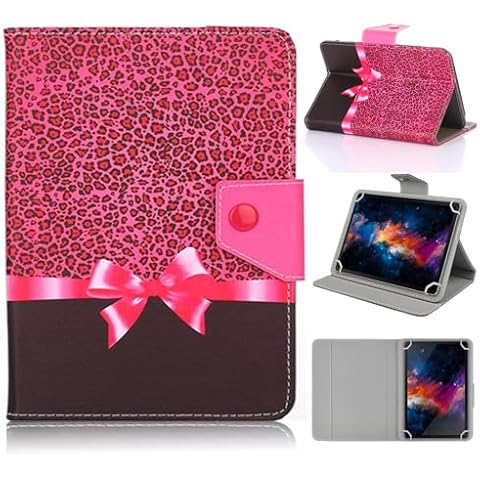DETUOSI Universal 11 inch Tablet Case, 11 inch Tablet Cover, Travel Portable Protective Folio PU Leather Stand Shell Case【with 4 Fixed Rings】 for All Kinds of 10-11 inch Android/iOS/Windows Tablet Cover