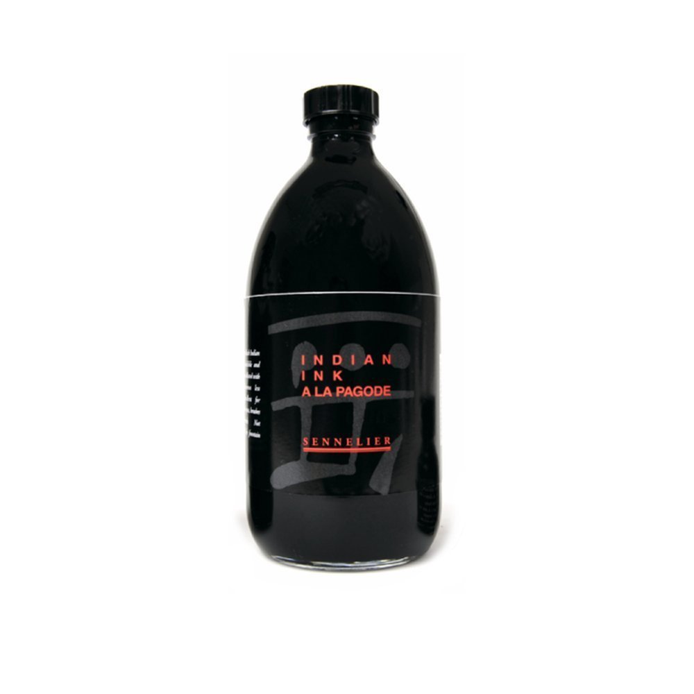 Sennelier Encre de Chine Ala Pagode Noir 500Ml