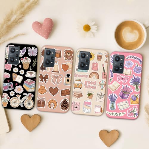 Image of COLORflow Back Cover Compatible with Realme GT Neo 2 5G | Pastel Dreams Collection Customized Back Cover Compatible with Realme GT Neo 2 5G