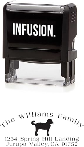 Vista 36 de Infusion Sello de goma personalizado para raza de perro (perro toro francés)