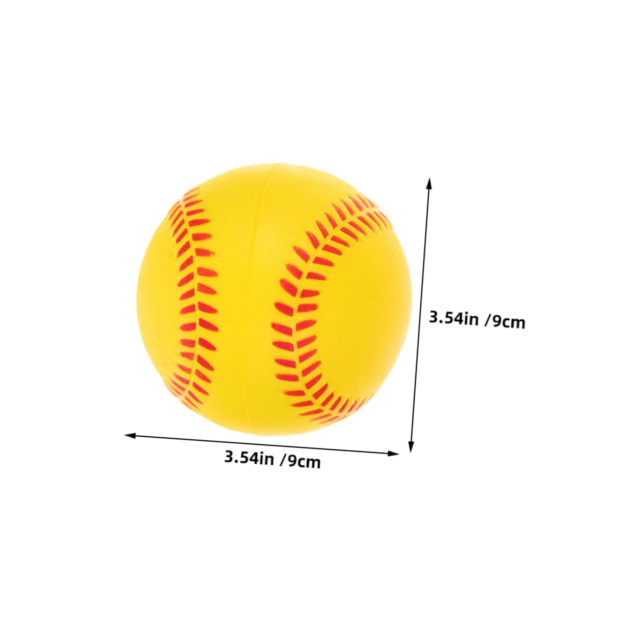 BRIGHTFUFU Boys and Girls' Baseball Training 6 Pack Soft Foam Balls for Indoor Practice to Hard Baseballs