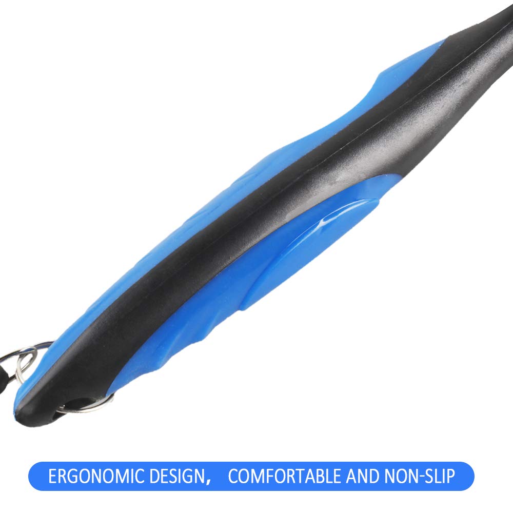Dadabig 3 Pezzi Spazzola da Golf, Spazzola per La Pulizia del Golf Accessori per Mazze da Golf con Doppia Setola Spazzola da Golf per Mazze con Moschettone/Clip Telescopica-3 Colori (Nero/Rosso/Blu)