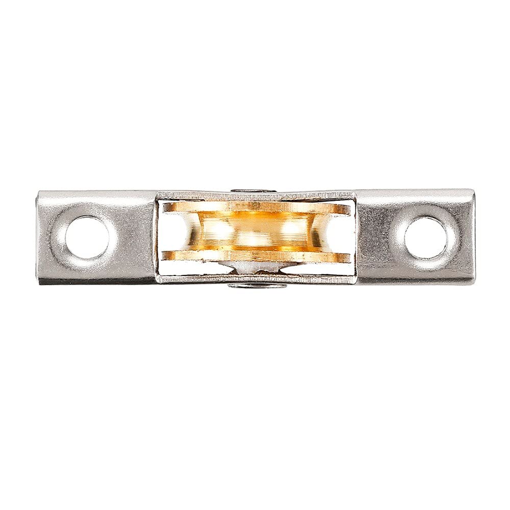 Bloque de polea de una sola polea de giratorio, Polea de rueda simple con ranura en U de 22 mm for gabinete de ventana con puerta corrediza