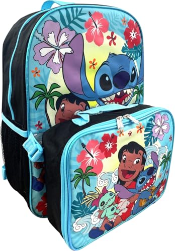 Disney Stitch 16 Inch School Backpack With Removable Lunch Box Set (Lilo & Stitch)3